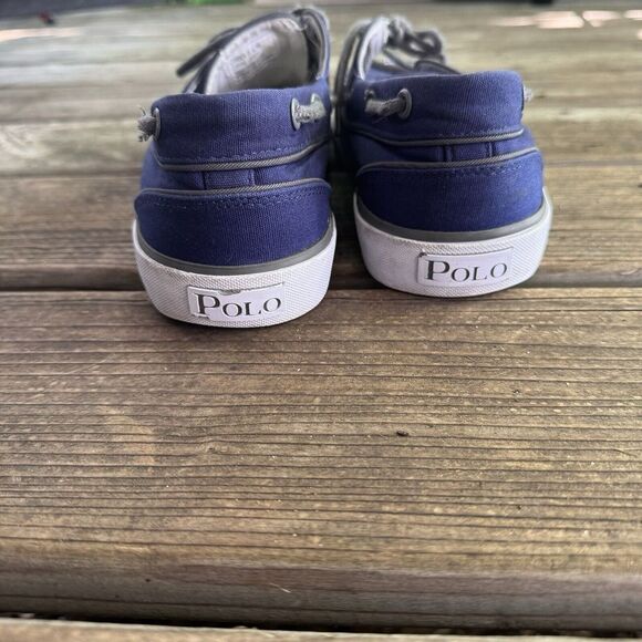Polo Ralph Lauren‎ Navy Canvas Loafers In A Men's Size 8.5D - Picture 3 of 6